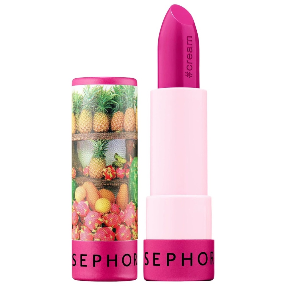 Sephora Collection Lipstick 'Pineapple Express' Hot Pink Satin New & Sealed